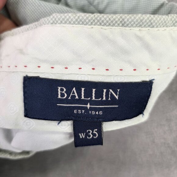 Mens Ballin 8" Inseam Sage Green Shorts Cotton Polyester Blend Stretch Size 35 - Picture 3 of 11